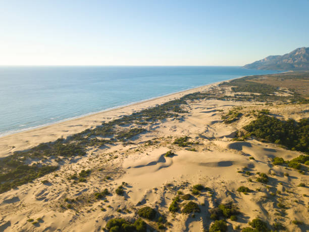 istock Aerial View Sand Dune Mountain Patara Beach 1136081126