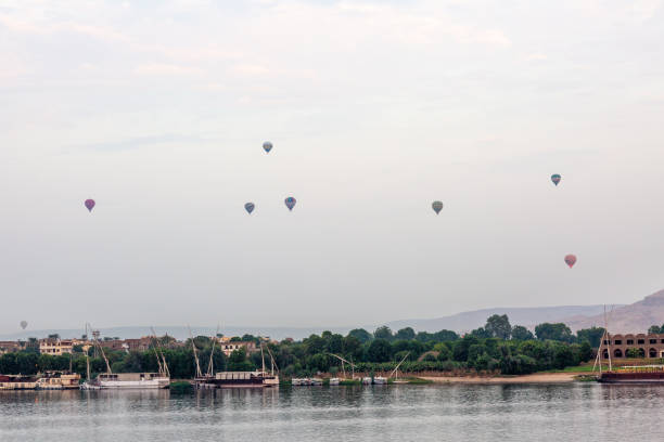 istock Hot air balloons over Nile 1136090243