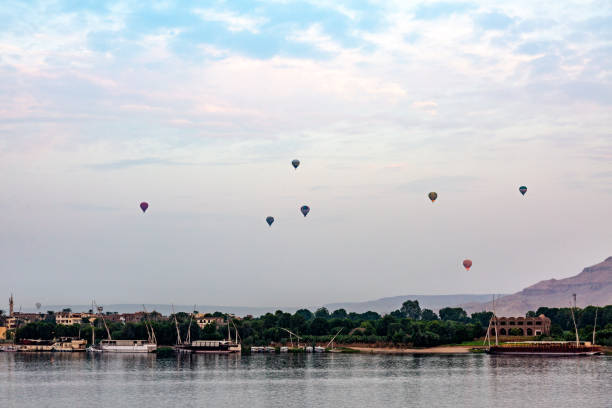 istock Hot air balloons over Nile 1136090245