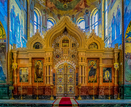 Sainte-Trinity cathedral,  the Russian Orthodox Church in Paris. France