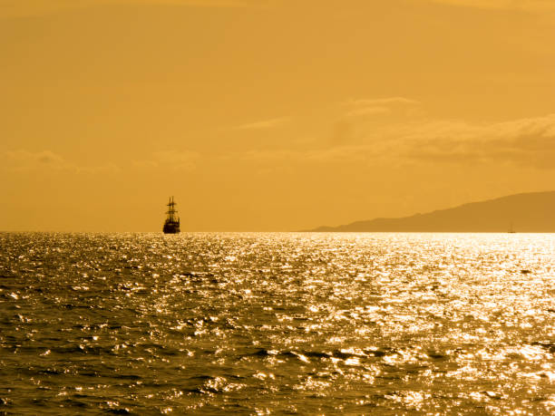 Majestic Tall Ship at Sea in Bodrum, Turkey