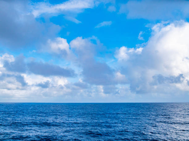 istock The oceanfront and the blue sky from the cruise ship 1136119357