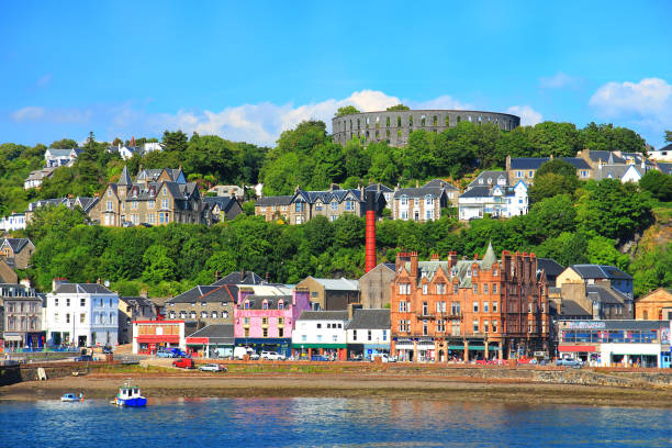 Oban, the town in Scotland Coastal town of Oban, Scotland, UK argyll and bute stock pictures, royalty-free photos & images