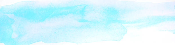 istock watercolor blue with paper texture. paint on paper. 1136129861