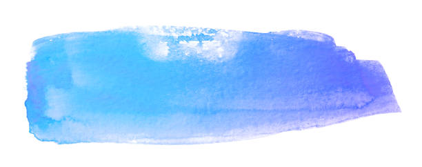 istock watercolor blue with paper texture. paint on paper. 1136129905