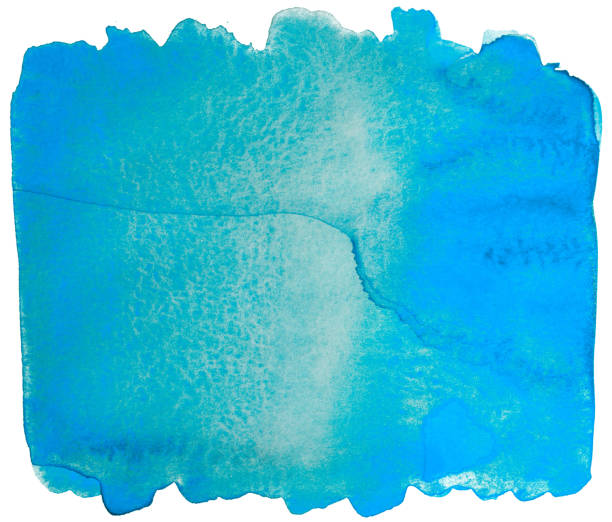 istock watercolor blue with paper texture. paint on paper. 1136129939