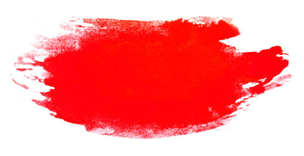 istock Blue watercolor stain, on white background isolated. Hand-drawn blot on white background isolated. 1136129941