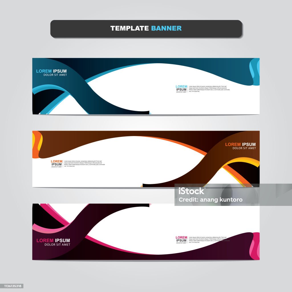 Web Banner Pattern Vector Abstract Web Banner Design Template Stock Illustration ...