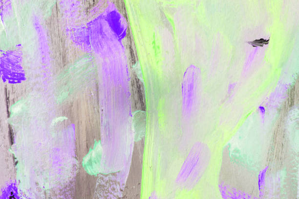 istock Abstract art background hand drawn acrylic painting. 1136137272