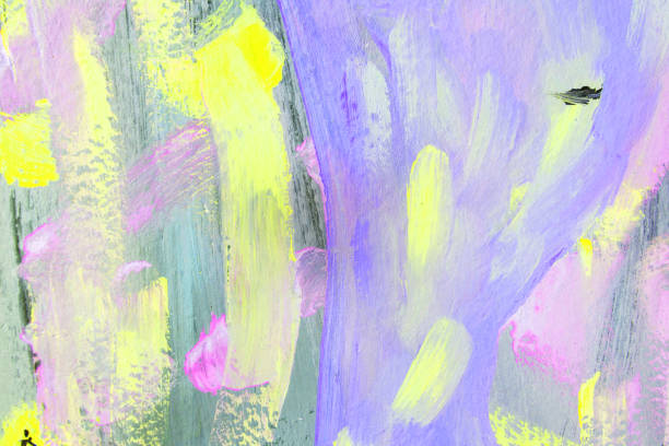 istock Abstract art background hand drawn acrylic painting. 1136137940