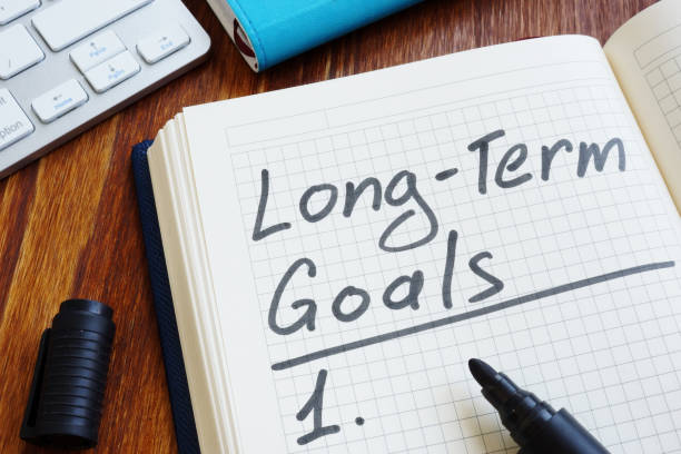 istock List of Long term goals in the note. 1136139361