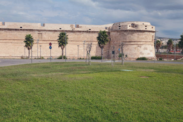 istock Wall and angular tower of Michelangelo fort. Civitavecchia, Italy 1136139462