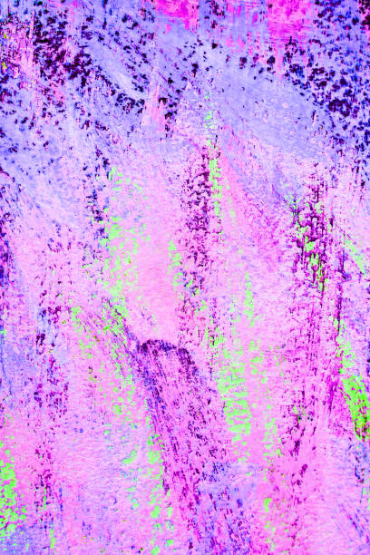 istock Abstract art background hand drawn acrylic painting. 1136141737