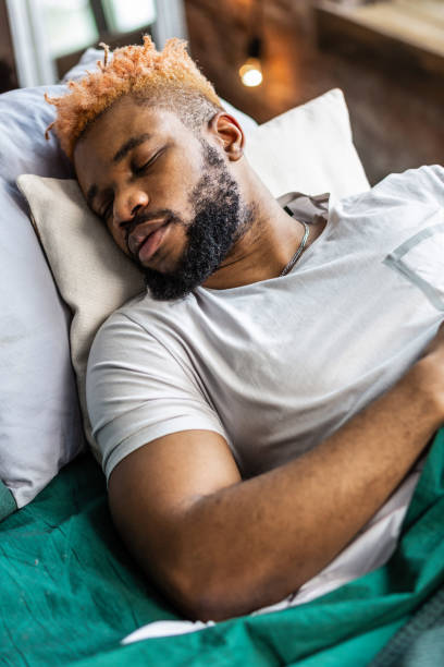 istock Top view of a pleasant nice man 1136143727
