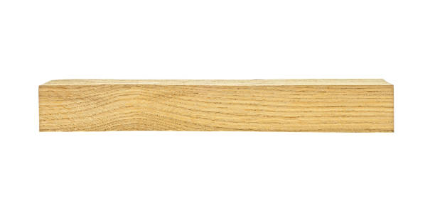 istock Wooden bar isolated on a white background 1136144142