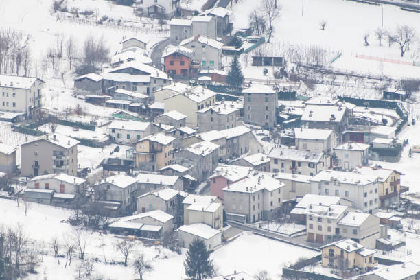 istock City during winter full of snow composition 1136144785