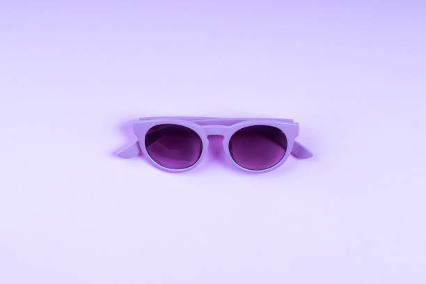 istock Ultra violet sun glasses on monochrome backdrop 1136149135