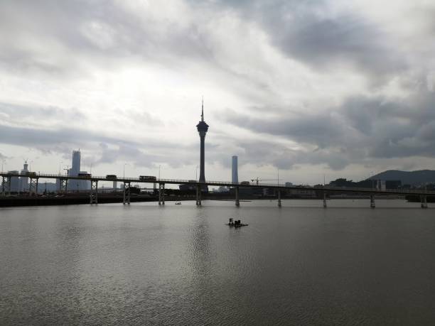 istock Nam Van lake and Macau Tower 1136151022
