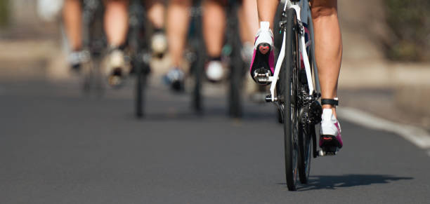 istock Cycling competition cyclist athletes riding a race 1136156344