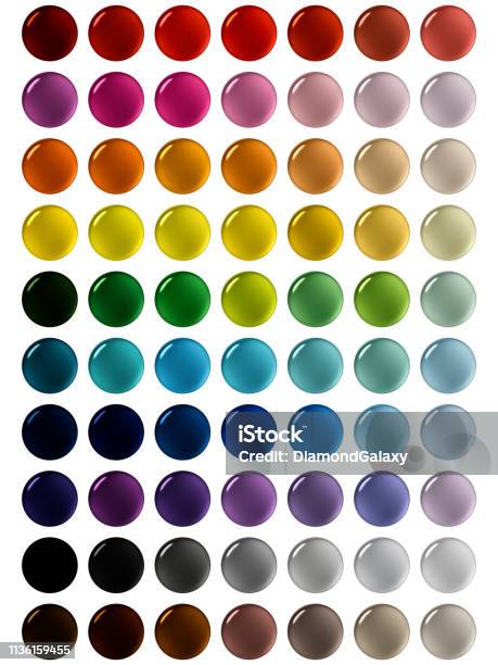 Translucent Coding Buttons Color Code Round Multicolored Translucent Buttons On White Background Stock ...