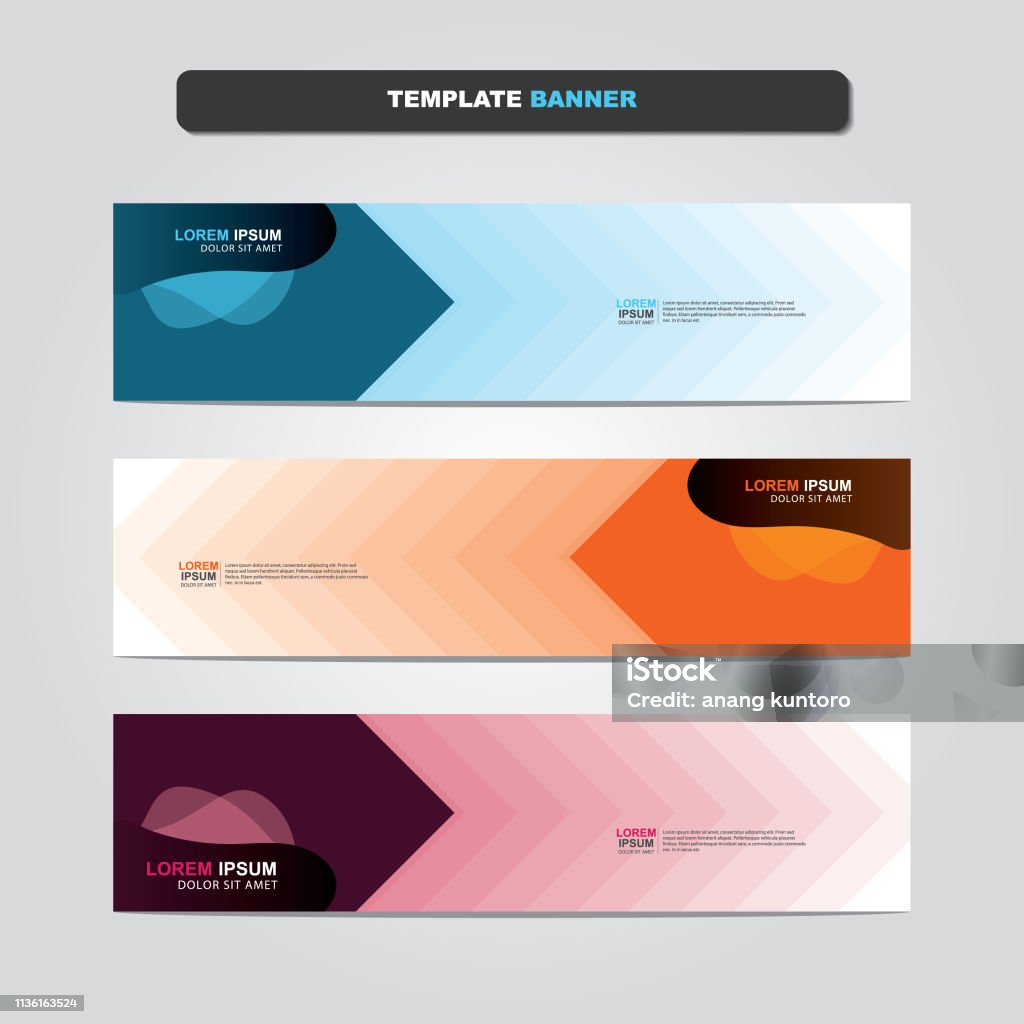 Web Banner Pattern Vector Abstract Web Banner Design Template Stock Illustration ...