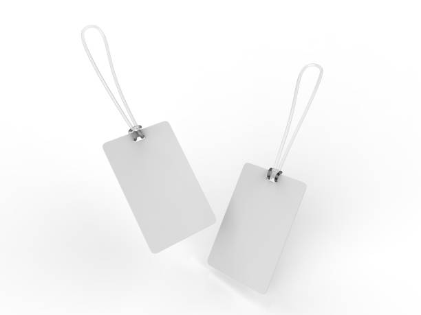 istock Blank Plastic Travel Number Luggage Identifier Tag for mock up. 3d render illustration. 1136164708