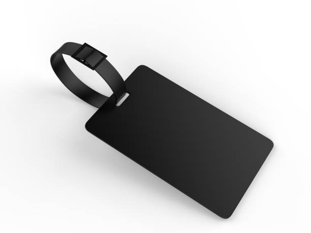 istock Blank Plastic Travel Number Luggage Identifier Tag for mock up. 3d render illustration. 1136164818