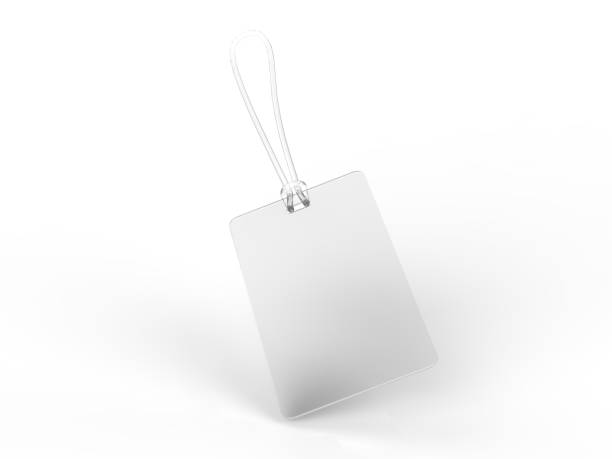 istock Blank Plastic Travel Number Luggage Identifier Tag for mock up. 3d render illustration. 1136164850