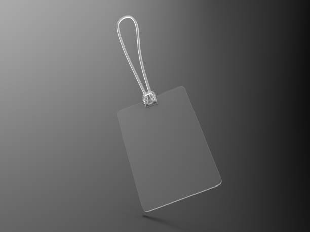 istock Blank Plastic Travel Number Luggage Identifier Tag for mock up. 3d render illustration. 1136165408