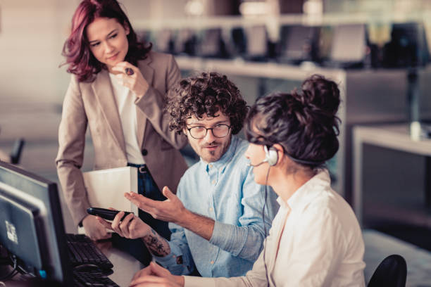 istock Analysis by business people working in office 1136167486