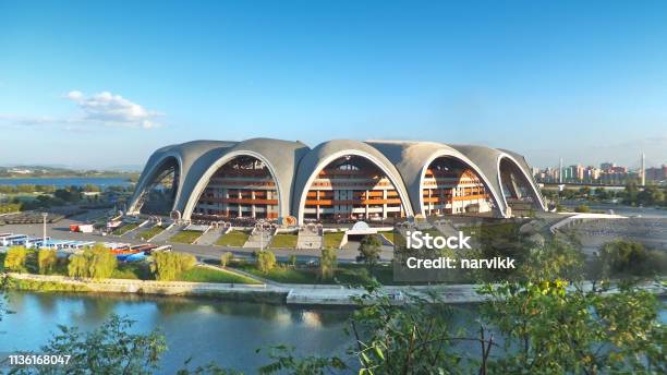 Rungrado 1st Of May Stadium Stock Photo - Download Image Now - Pyongyang, Stadium, North Korea
