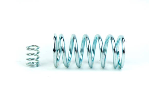 istock Metal springs, spirals, isolated on white background. 1136168237