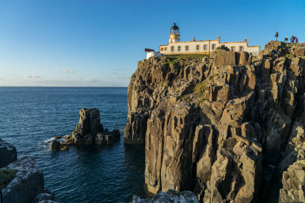 istock Neist Point lighthouse at Isle of Skye, Scottish highland 1136169119