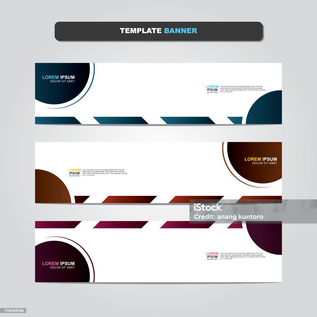 Web Banner Pattern Vector Abstract Web Banner Design Template Stock Illustration ...