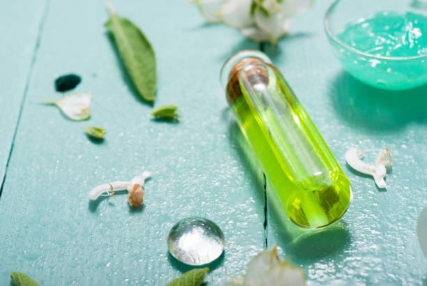 istock Hygiene and beauty products with sage 1136170596