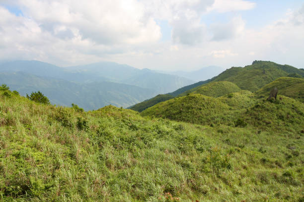 istock Grassy mountain tops in China 1136174678