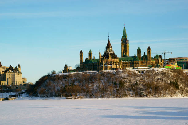 istock Canadian Parliament Hill viewed from across Ottawa river during 1136174890