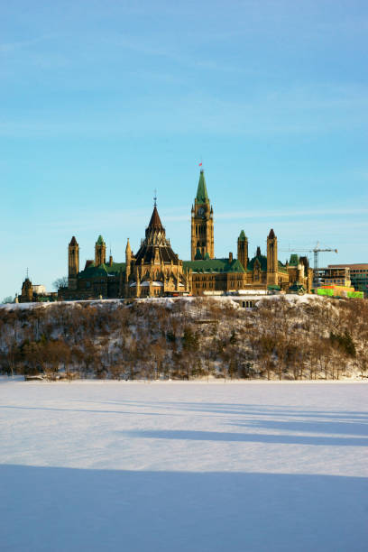 istock Canadian Parliament Hill viewed from across Ottawa river during 1136174943