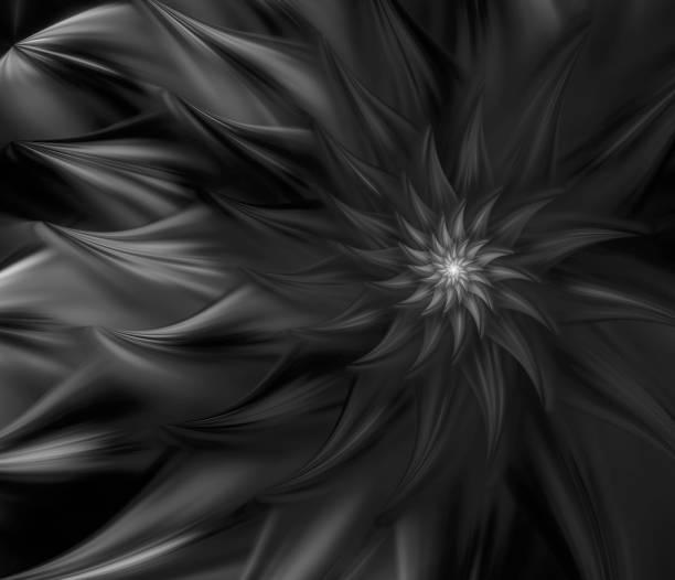 istock Mysterious fire flower. Spiral dance of fire 1136175384