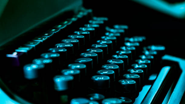 istock Close up of old vintage typewriter 1136176091