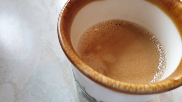 istock Aerial view of coffee in mug 1136176211
