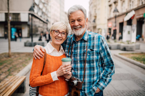 istock Mature couple hugging 1136178058