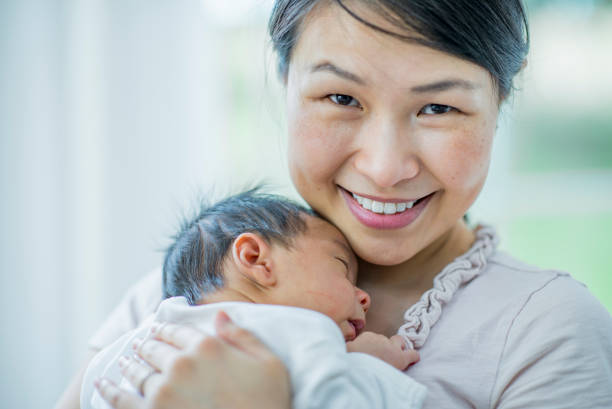 istock Proud mother with newborn 1136179183