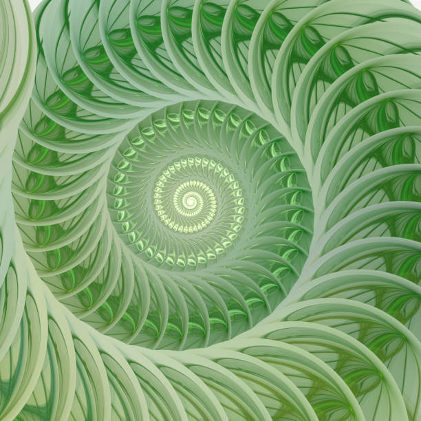 istock Abstract fractal spiral. Shell background 1136180935