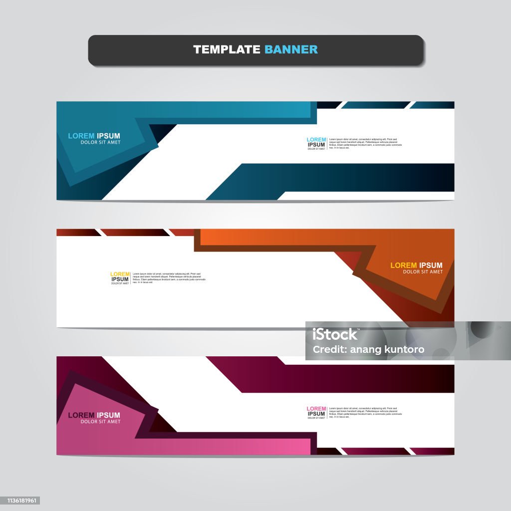 Web Banner Pattern Vector Abstract Web Banner Design Template Stock Illustration ...