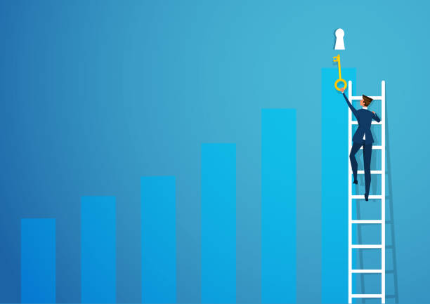 istock business man stare for take stare to key success business growth concept.illustrator 1136183162