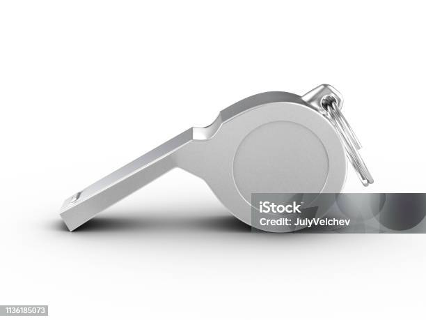 Referee Whistle Stock Photo - Download Image Now - Whistle, Cut Out, Bulgaria