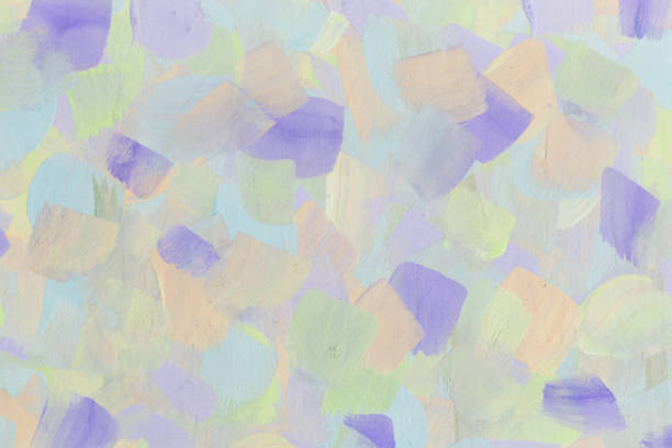 istock Abstract art background hand drawn acrylic painting. 1136186889
