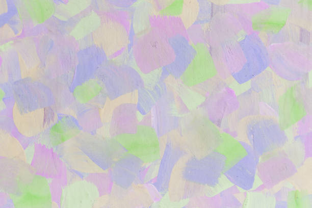 istock Abstract art background hand drawn acrylic painting. 1136186906