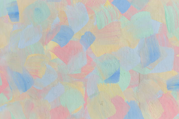 istock Abstract art background hand drawn acrylic painting. 1136186928
